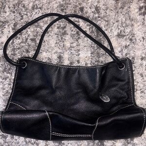 Tod’s Black Leather Shoulder Bag